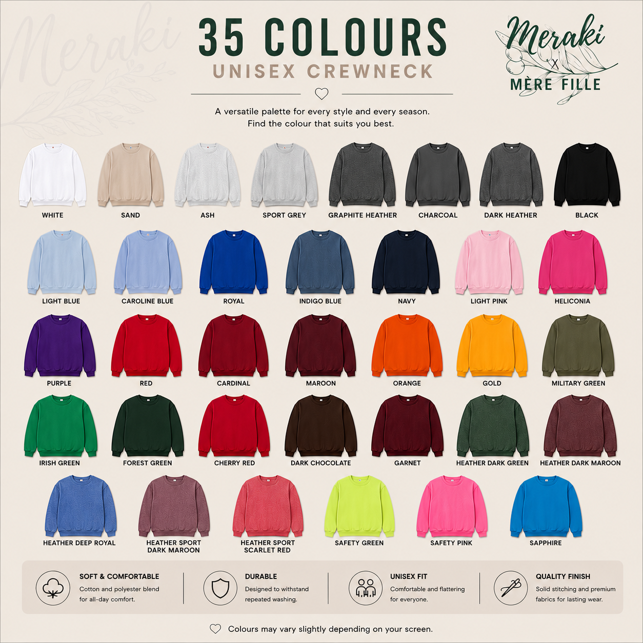 PRÉCOMMANDE - crewneck unisexe