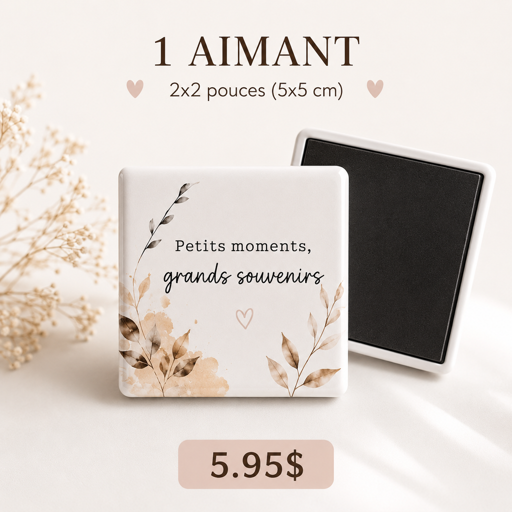 Aimant frigo personnalisé